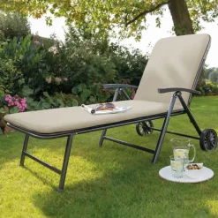 Discount Novero Sunlounger Metal | Sun Loungers