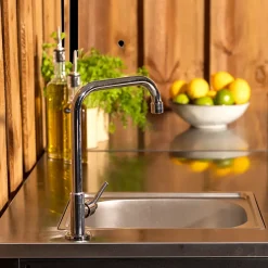 Fashion Outdoor Kitchen 2 Door with Sink and Tap Outdoor Kitchens