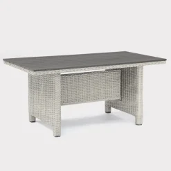 Best Palma Dark Oak Slat Top Table Tables | Dining Tables