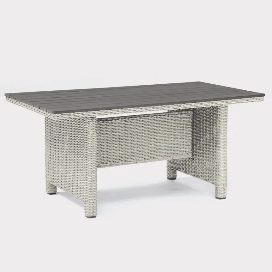 Best Palma Dark Oak Slat Top Table Tables | Dining Tables