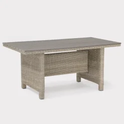 Best Palma Dark Oak Slat Top Table Tables | Dining Tables