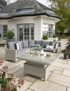 Discount Palma Grande High/Low Table with Glass Top Tables | Dining Tables