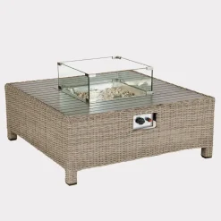 Hot Palma Low Firepit Rattan