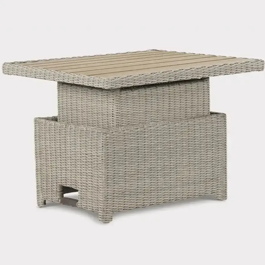 Hot Palma Mini High/Low Table with Alu Slat Top Tables | Dining Tables