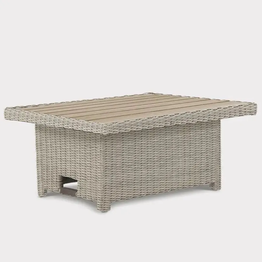 Hot Palma Mini High/Low Table with Alu Slat Top Tables | Dining Tables