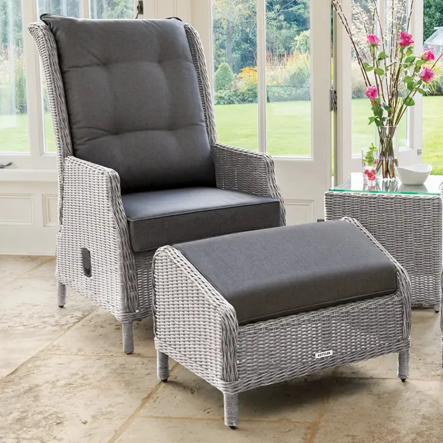 Sale Palma Signature Recliner with Footstool Chairs | Rattan