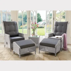 Sale Palma Signature Recliner with Footstool Chairs | Rattan