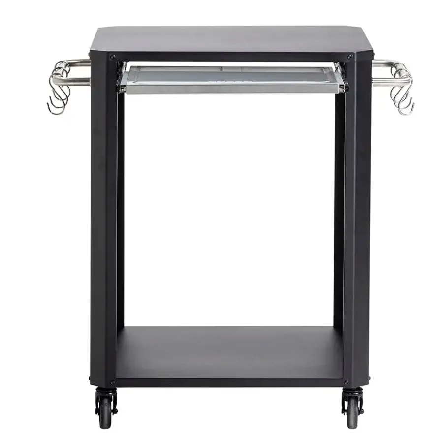 Hot Pizza Oven Table with Wheels Outdoor Kitchens