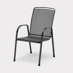 New Savita Armchair, Iron Grey Metal | Chairs