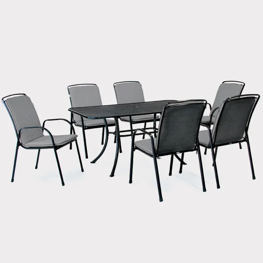 New Savita Armchair, Iron Grey Metal | Chairs
