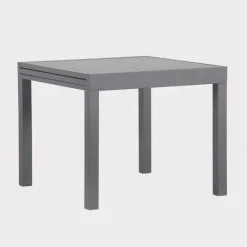 New Sento Extending Dining Table 90/180 x 90cm Aluminium | Dining Tables
