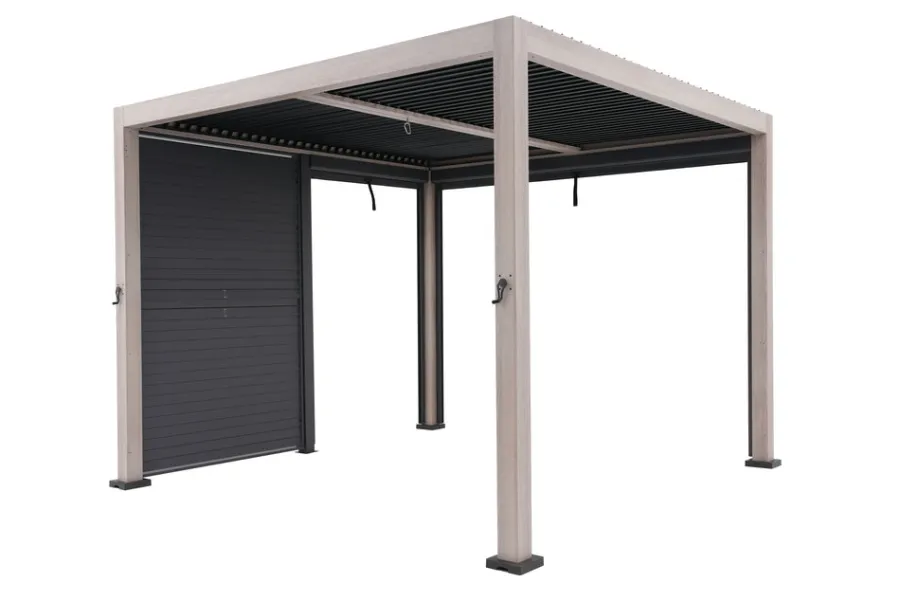 New Signature Pergola Louvre Screen Grey 150cm Pergolas