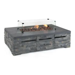 Hot Stone Fire Pit Coffee Table 132 x 85cm Bowls & Tables | Coffee Tables