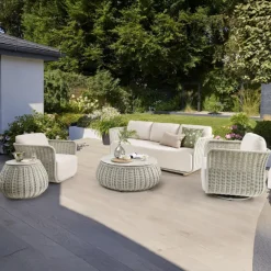 Fashion Sundown 5 Seat Lounge Set in Wicker Seating Sets | Lounge Sets