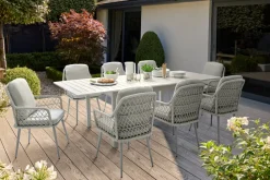 New Toulon Dining Set with Extending Table 8 Seats | Aluminium