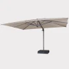 Hot 4x3m Large Free Arm Garden Parasol Parasols