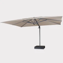 Hot 4x3m Large Free Arm Garden Parasol Parasols